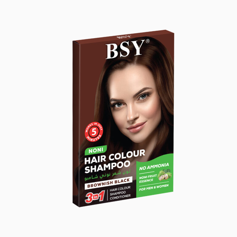 BSY | Noni Hair Colour Shampoo | Brownish Black | 20ml