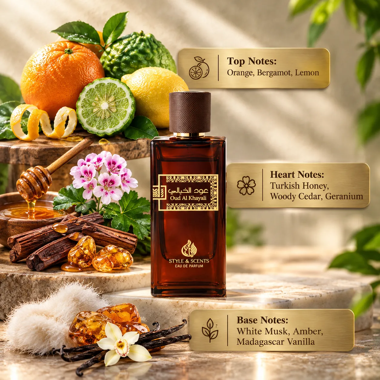 Style & Scents | Oud Al Khayali Eau De Parfum | 100ml - Image 2